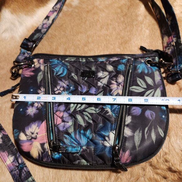 Lug Swivel Crossbody Bag With Floral Print & Multiple Compartments Cottage Whims - Picture 5 of 8